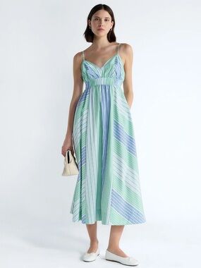 FREE ASSEMBLY WOMENS STRIPPER COTTON MAXI DRESS!! 💕